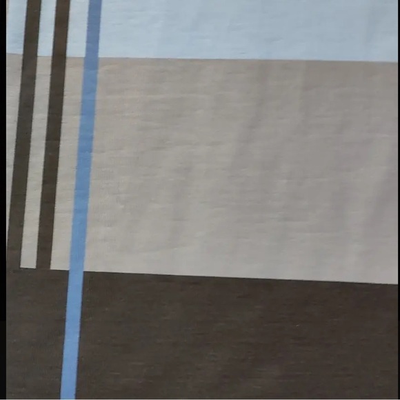 Women’s Casual Geometric Stripe Crewneck Short Sleeve Knit Top - Size XL - NWT - Picture 4 of 5